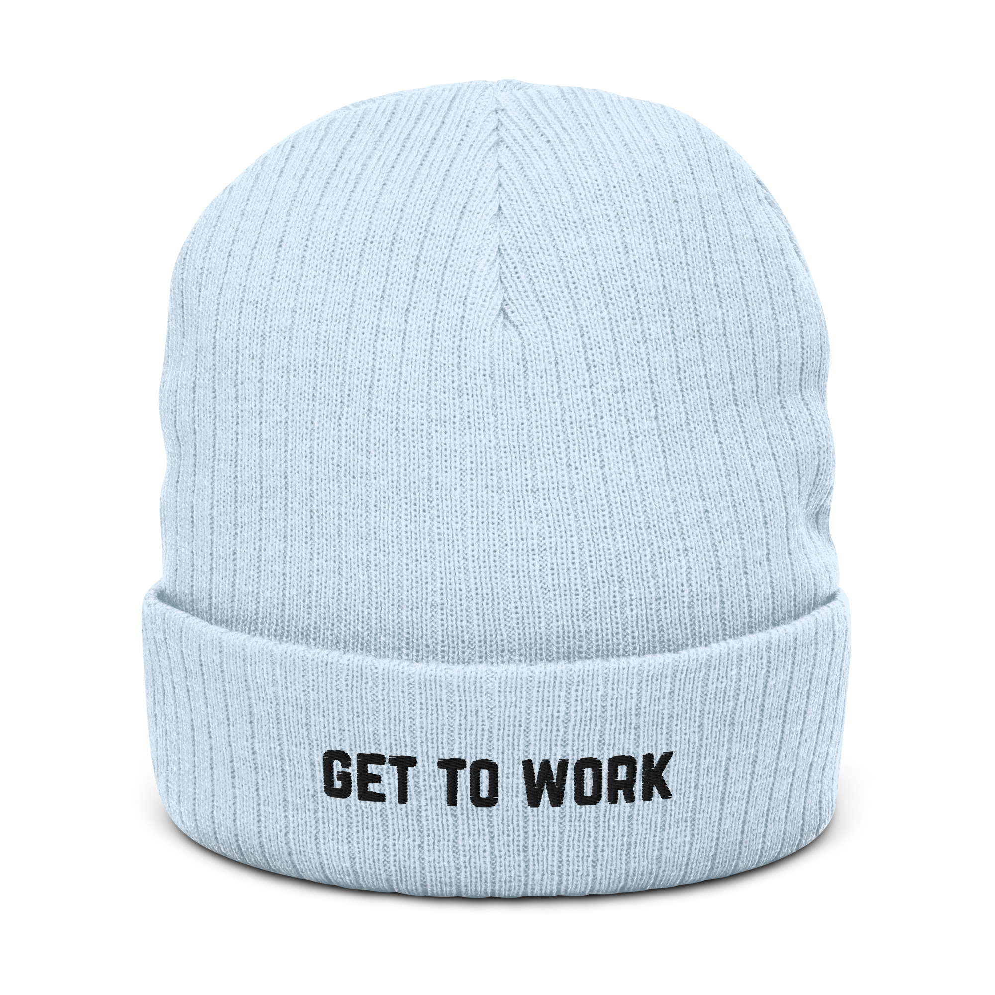 Ribbed Work Beanie – Get to work